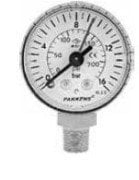 PAKKENS Alttan Bağlantılı Ø40mm Manometreler KL2,5 -Metal Gövde