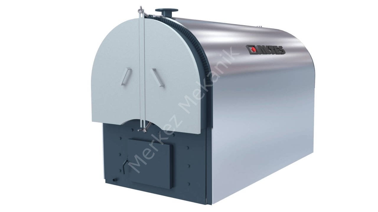 AKTES YKS Serisi-3 Geçişli Yarım Silindirik Tip Katı Yakıtlı Çelik Kazan-Manuel