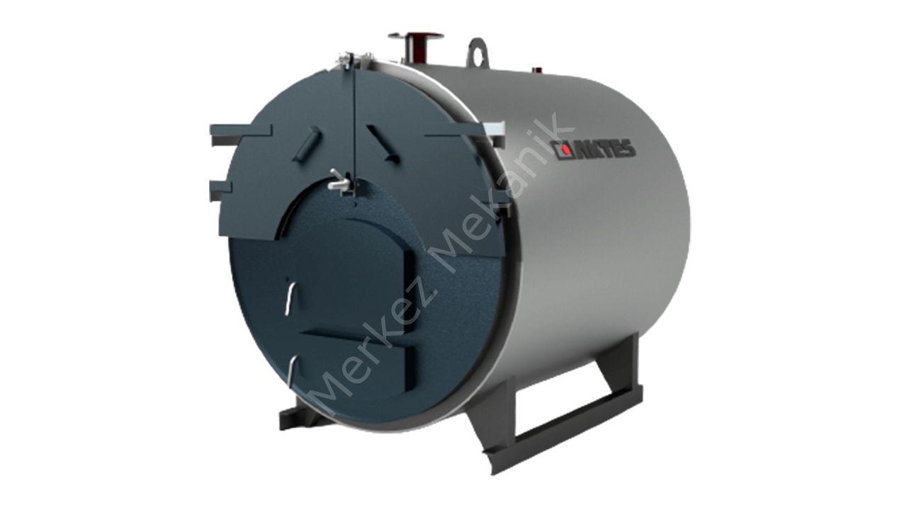 AKTES AKS Serisi-3 Geçişli Silindirik Tip Katı Yakıtlı Çelik Kazan-Manuel